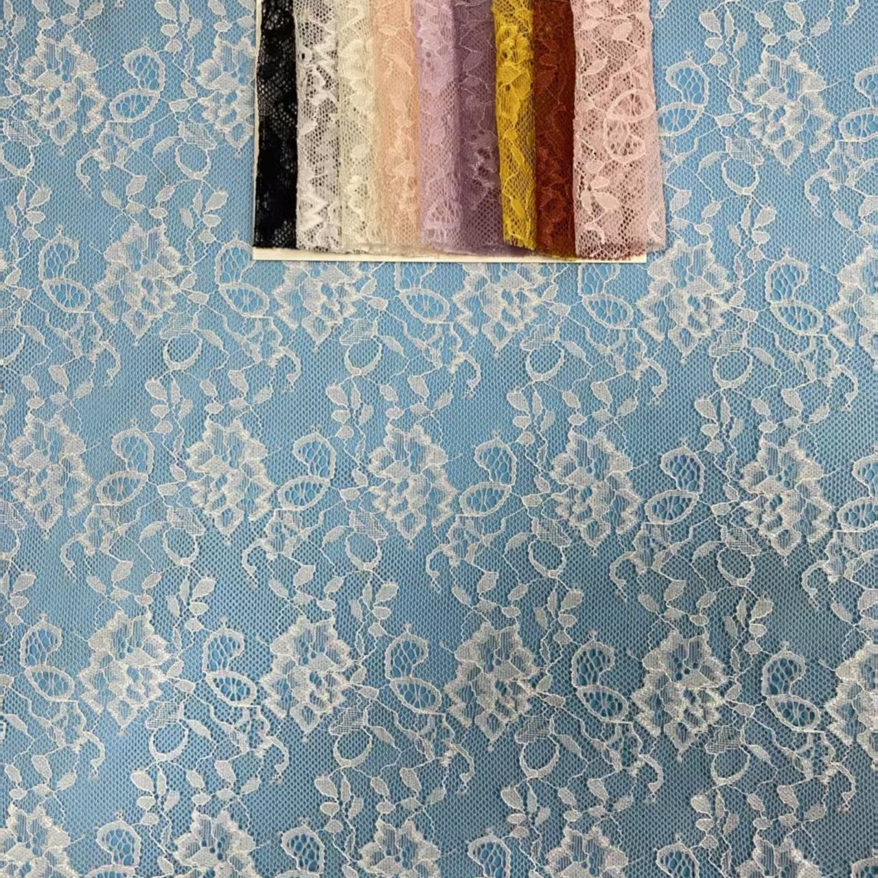 freedombeauty|Direct Sale In Stock 2024 Spring Summer New Multi-color Nylon Stretch Mesh Skirt Women's Lace Trim