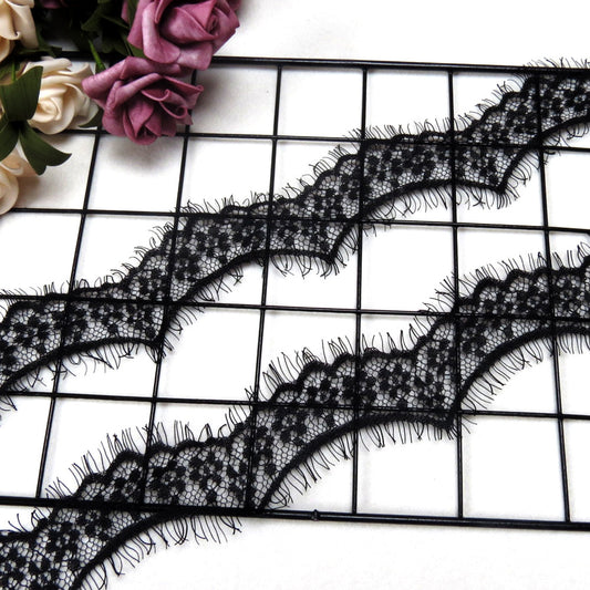 FREEDOMBEAUTY | Wave small flower lace small edge 6cm narrow underwear edge decoration light nylon eyelashes lace