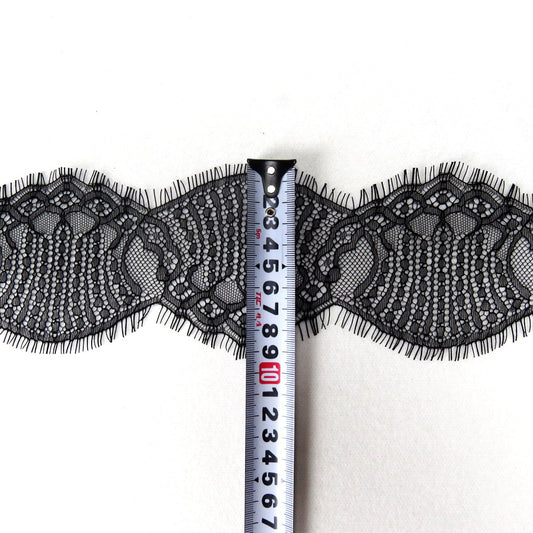 FREEDOMBEAUTY | Hot-selling 9.5cm scallop lace fabric, new marine style women's underwear eyelash lace