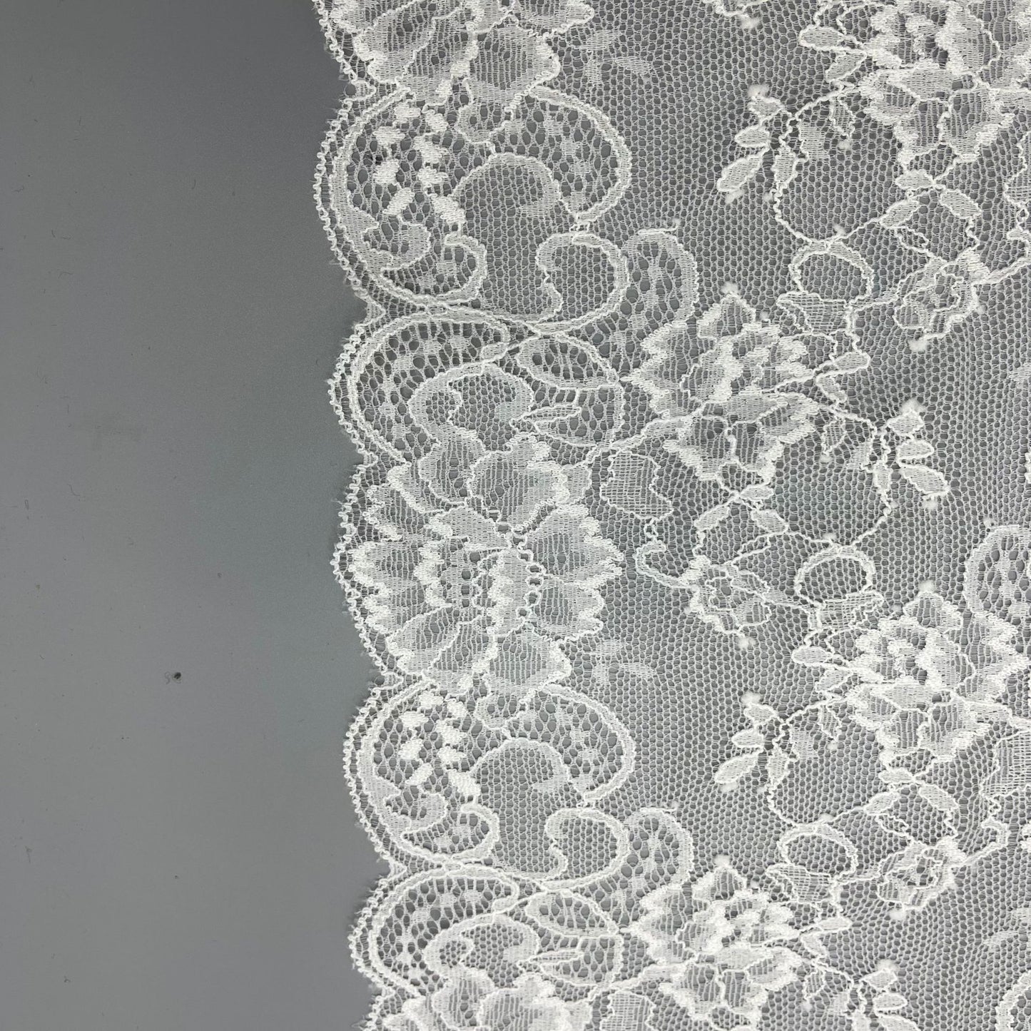 freedombeauty|18cm White Elastic Lace Trim Handmade Hollow Lace Wedding Dress Decoration Material Lace