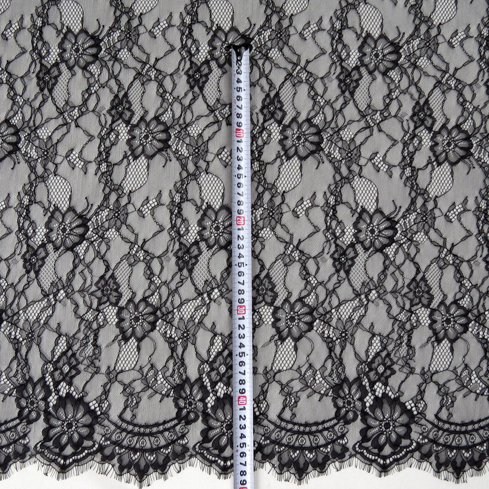 FREEDOMBEAUTY | New all-nylon Hundred Days Chrysanthemum Eyelash Women's Lace, New Spot French Lace Dress Lace