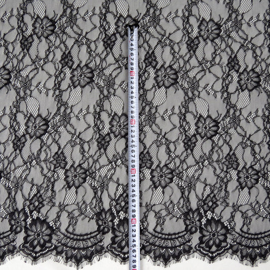 FREEDOMBEAUTY | New all-nylon Hundred Days Chrysanthemum Eyelash Women's Lace, New Spot French Lace Dress Lace