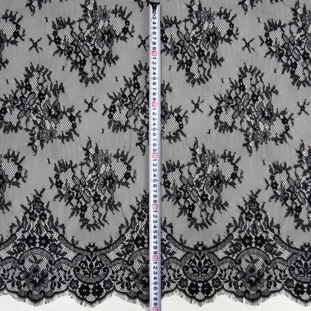 FREEDOMBEAUTY | Full autumn peony pattern eyelash women's pajamas lace, new popular nylon lace dress lace