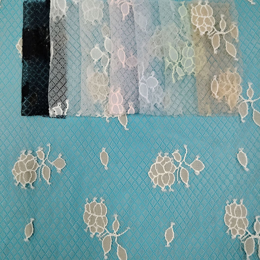 freedombeauty|Nylon Connected Small Leaf Tree Flower Full Mesh Cuff Pocket Accessories Decorations Skirt Wedding Dress T-shirt Children's Clothing Bag Packaging