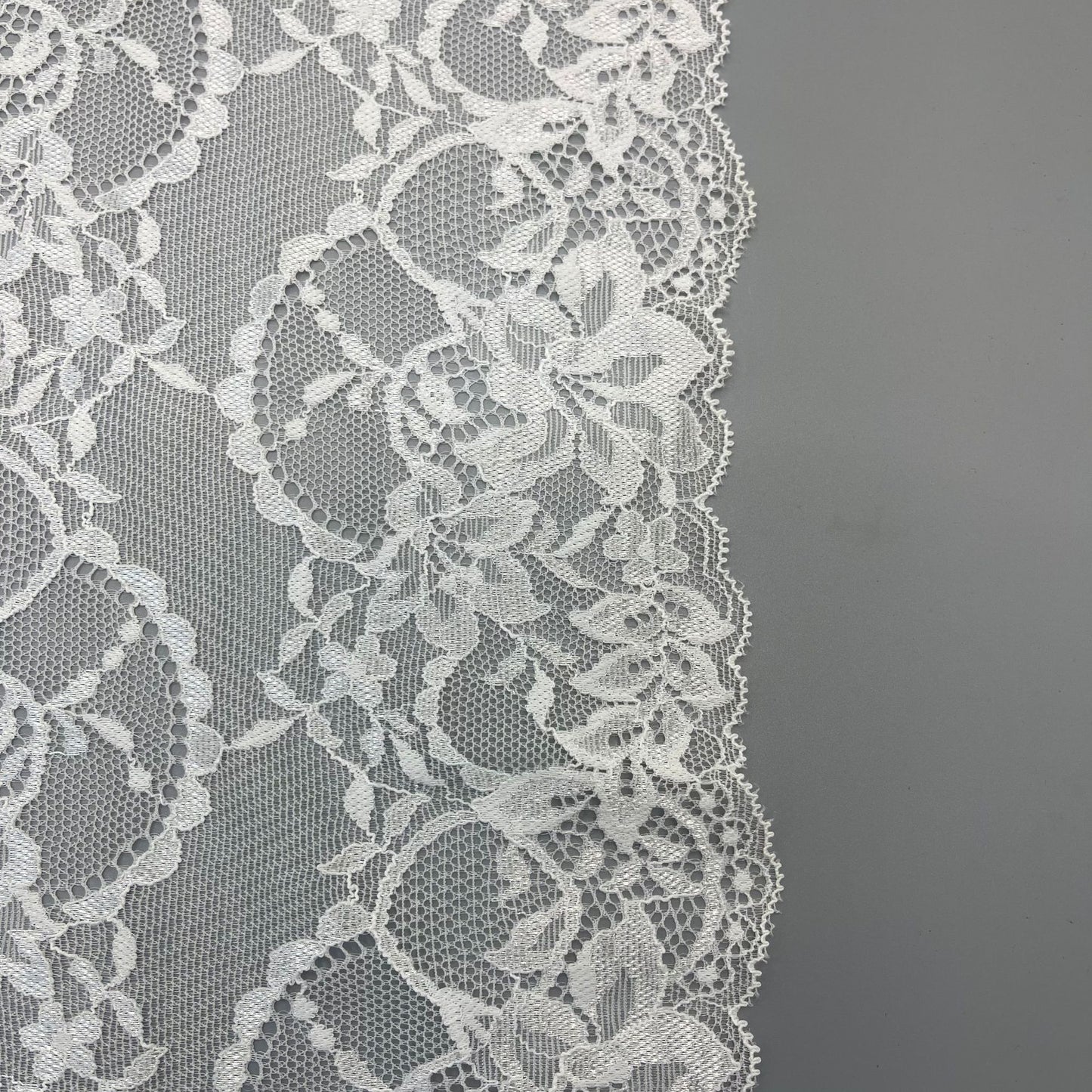 freedombeauty|18CM Lingerie Nylon Wedding Dress Lace White Elastic Lace Hollow Design Accessories DIY Lace Parts