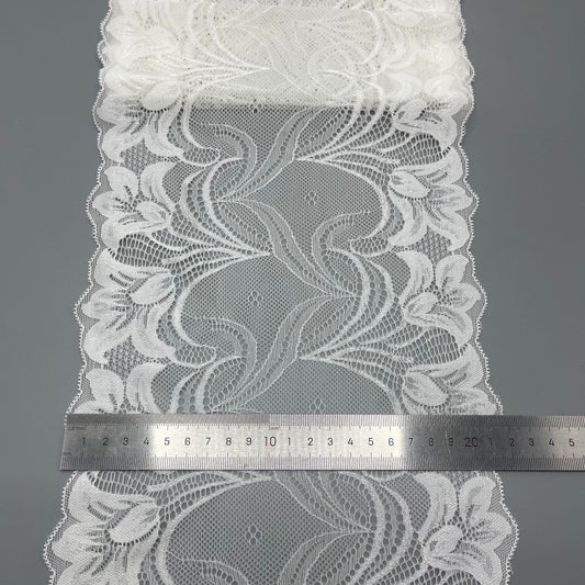 freedombeauty|20CM Nylon Lace Trim Elastic Lace Wedding Dress Underwear Gloves Socks Accessories