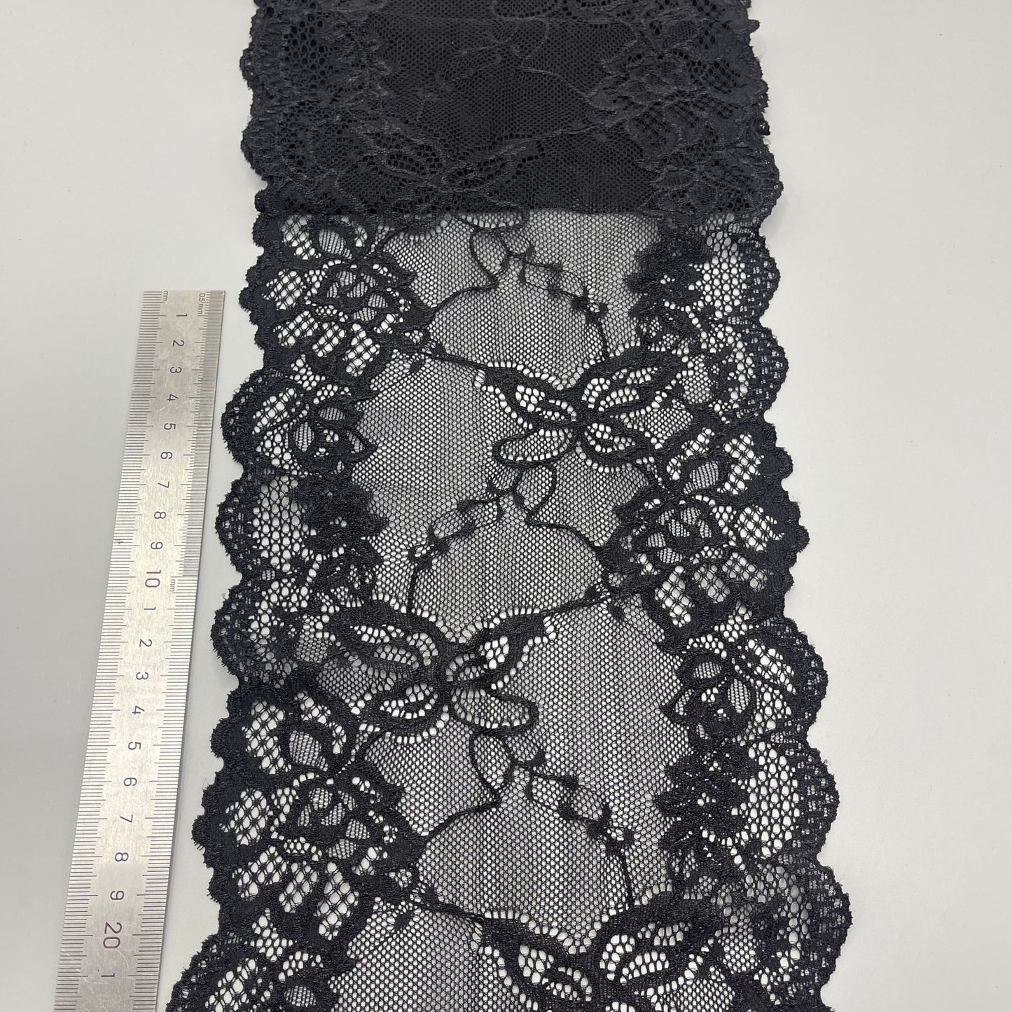 freedombeauty|17cm Elastic White Handmade Wedding Dress Lace Hollow Lace Nylon Garment Accessories Custom Lace