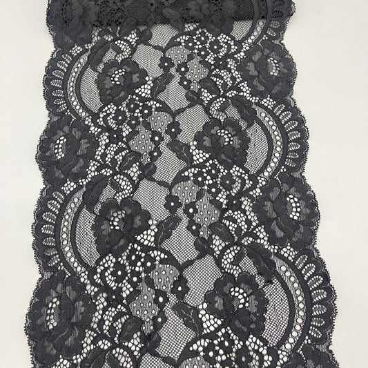 freedombeauty|22CM New Hollow Out Eyelash Lace Non-Elastic Mesh Fabric DIY Wedding Dress Clothing Lace Trim