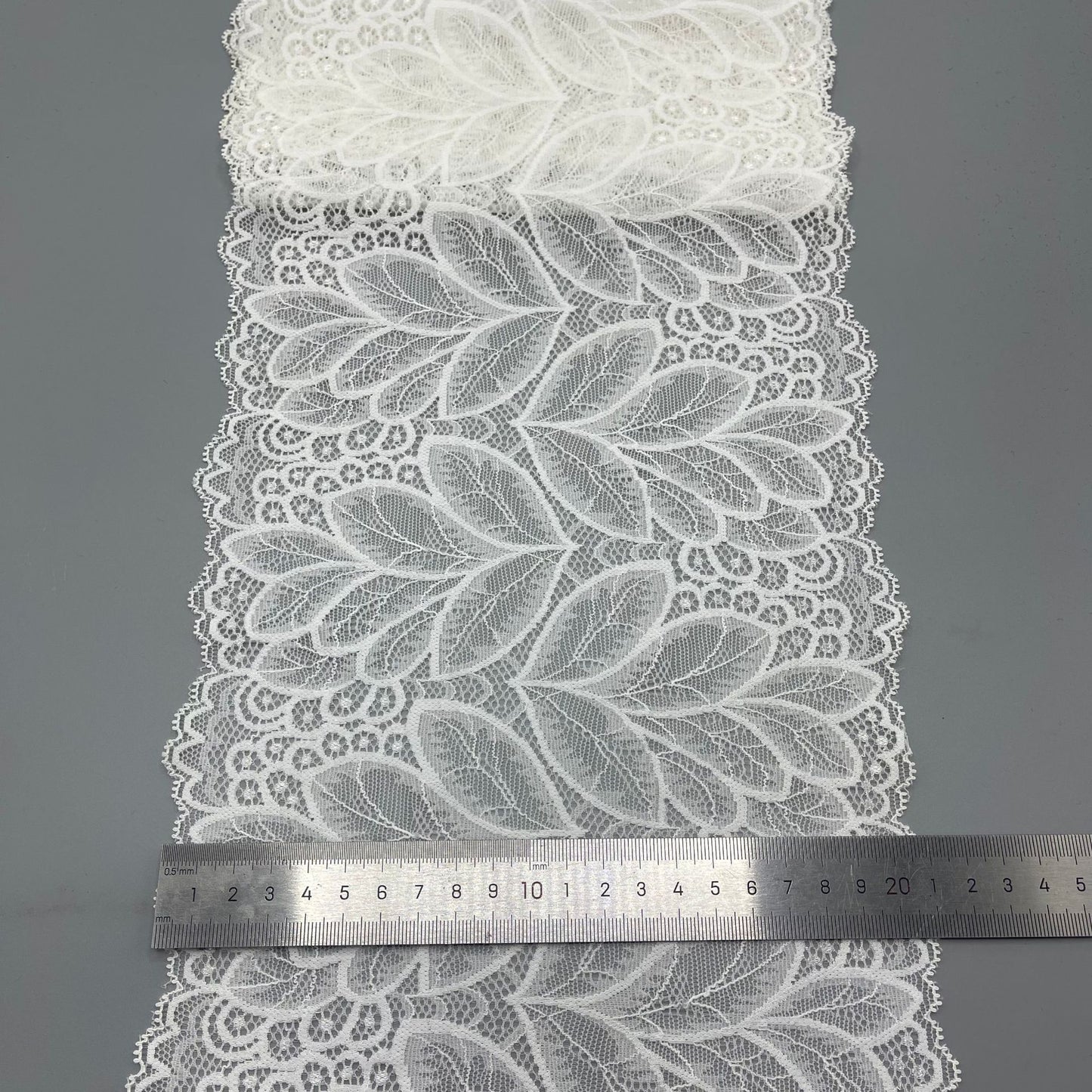 freedombeauty|20CM Outerwear and Underwear Garment Accessories Pure White Elastic Hollow Lace Nylon Lace