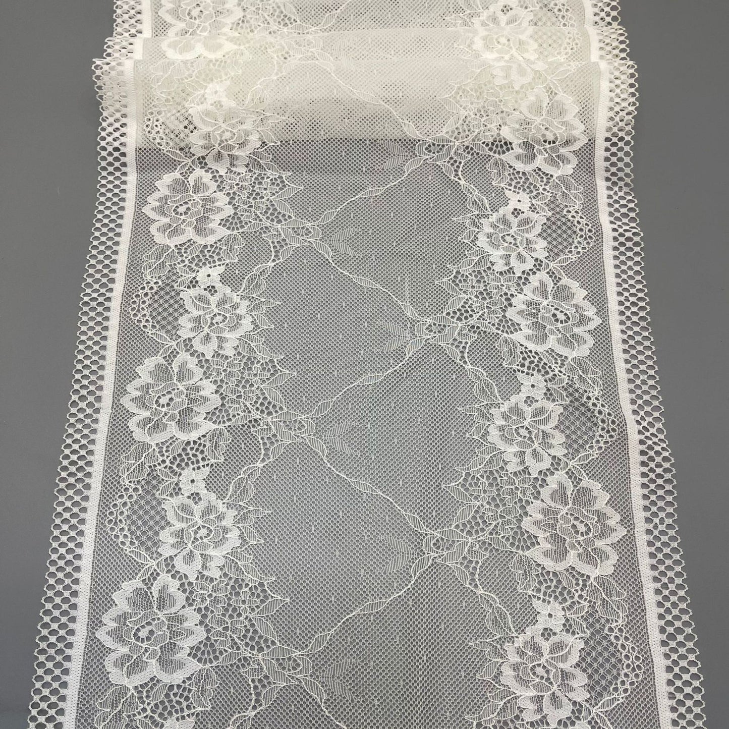 freedombeauty|24CM Nylon Lace Trim Elastic Lace Wedding Dress Underwear Skirt Accessories Materials
