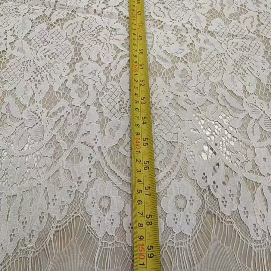 freedombeauty|155CM Long Strand Cotton Fabric Eyelash for Wedding Dress Skirt Top Children's Clothing Decoration Accessories Set