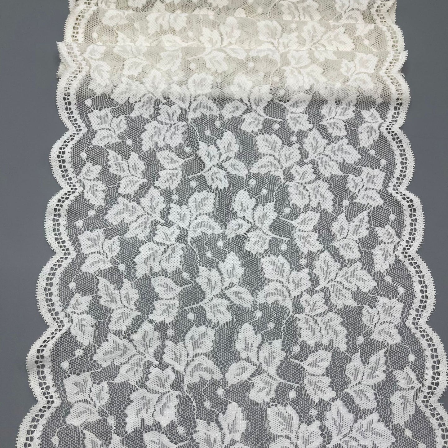 freedombeauty|24CM Lace Trim DIY Handmade Lingerie Wide Lace Trim Accessories Wedding Dress Decoration, Neckline, Hem