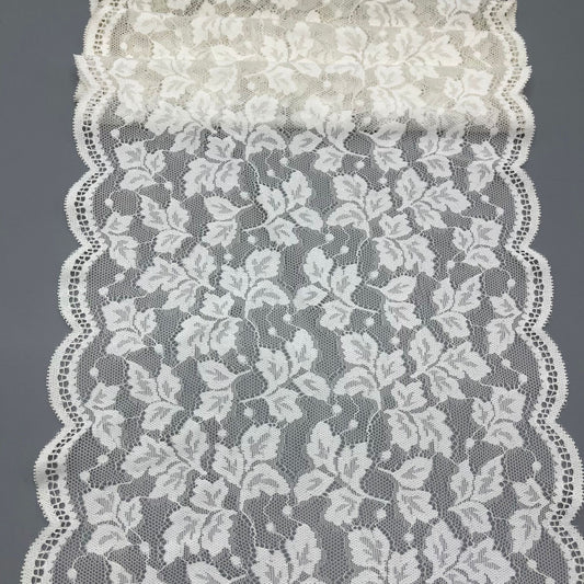 freedombeauty|24CM Lace Trim DIY Handmade Lingerie Wide Lace Trim Accessories Wedding Dress Decoration, Neckline, Hem