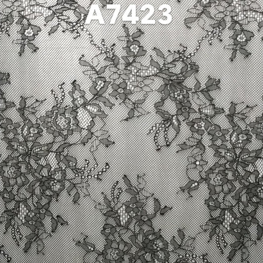 freedombeauty|New Style New Floral Nylon Lace Fabric Soft Skin-friendly Double-sided Stretch Trim Rose Flower Women's Base Layer Underwear Fabric