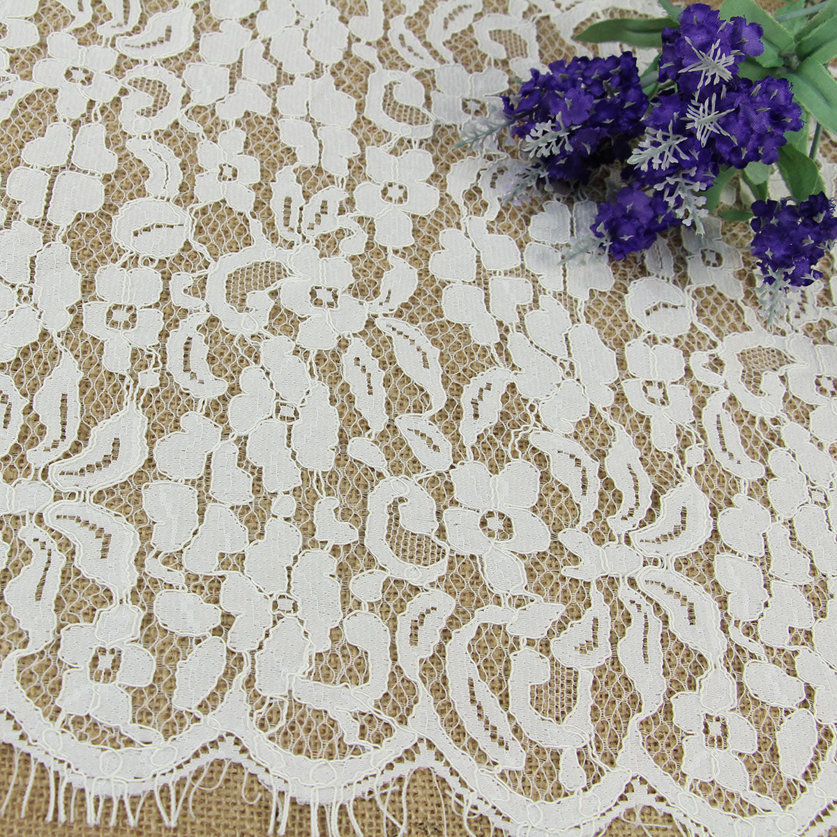 FREEDOMBEAUTY | 36cm high-quality brocade cotton strand line eyelashes fashion lace women's skirt lace, hot-selling spot European and American wedding lace