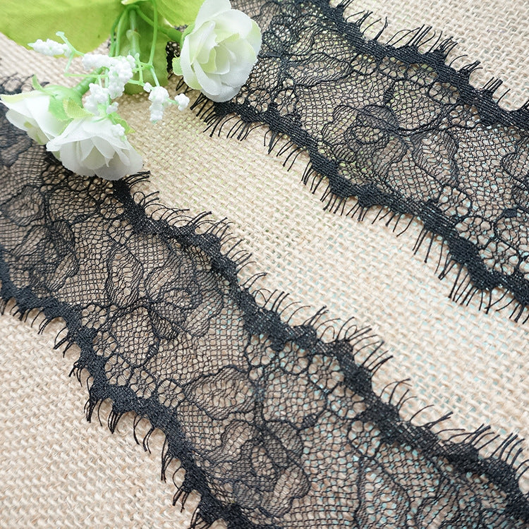 FREEDOMBEAUTY | 6.5cm small edge nylon silk exquisite underwear lace, trendy clothing women's pajamas collar accessories lace
