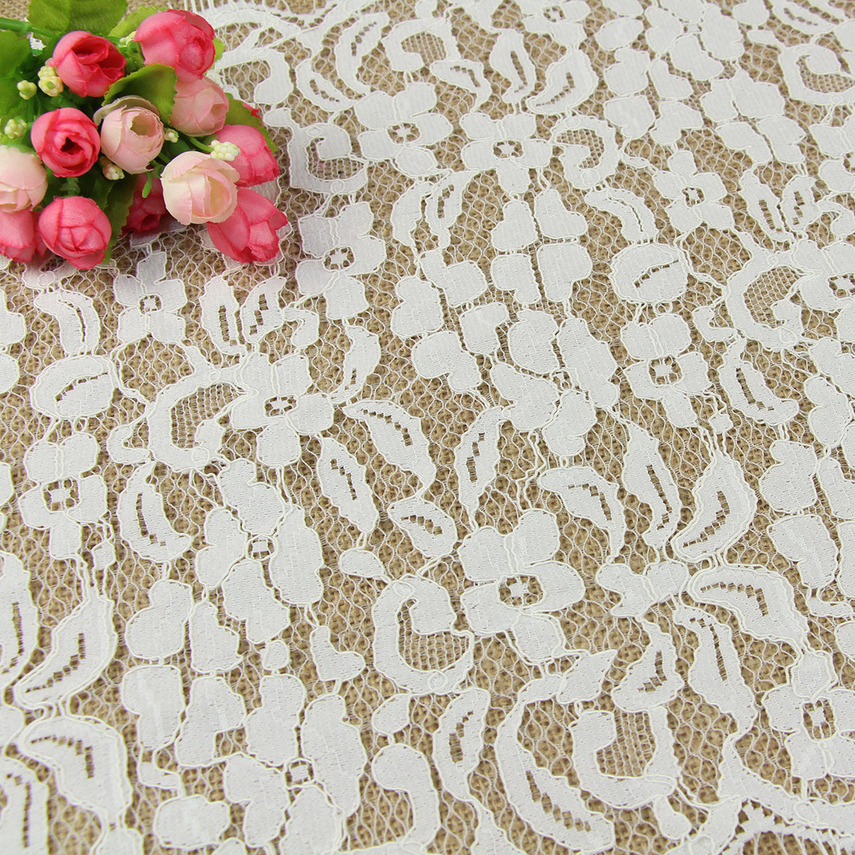 FREEDOMBEAUTY | 36cm high-quality brocade cotton strand line eyelashes fashion lace women's skirt lace, hot-selling spot European and American wedding lace