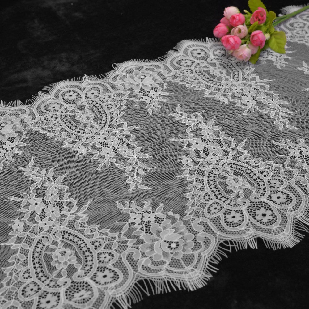 FREEDOMBEAUTY | 37cm Girl Tube Top W Flower Lace, Kawaii Sexy Eyelash Lace, French Sleeve Lace