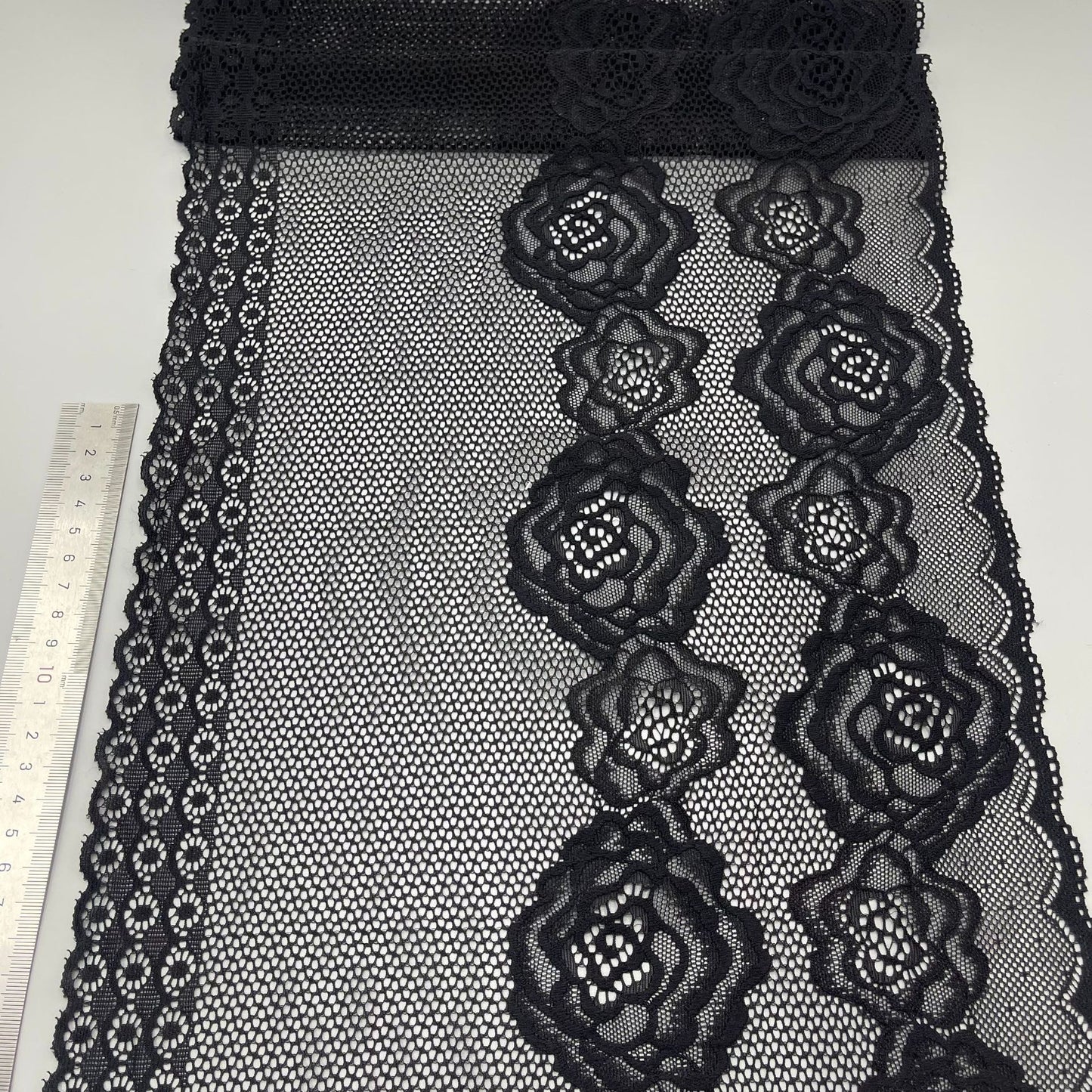 freedombeauty|30cm Lace Trim for Wedding Dress, Edge Hollow Lace Nylon Trim Accessories for Embroidery