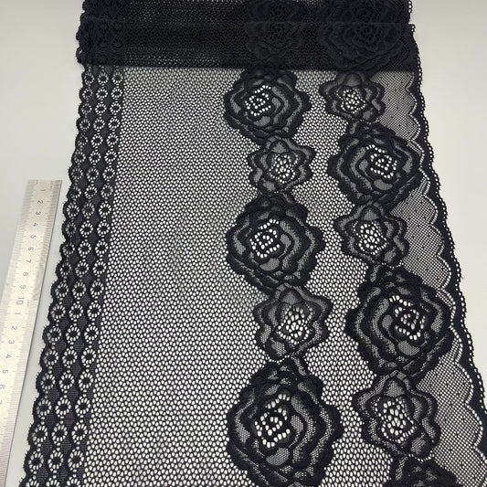 freedombeauty|30cm Lace Trim for Wedding Dress, Edge Hollow Lace Nylon Trim Accessories for Embroidery