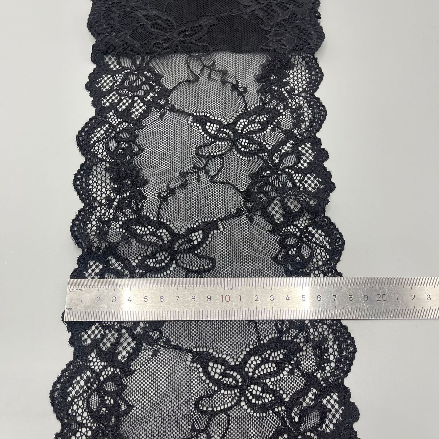 freedombeauty|17cm Elastic White Handmade Wedding Dress Lace Hollow Lace Nylon Garment Accessories Custom Lace