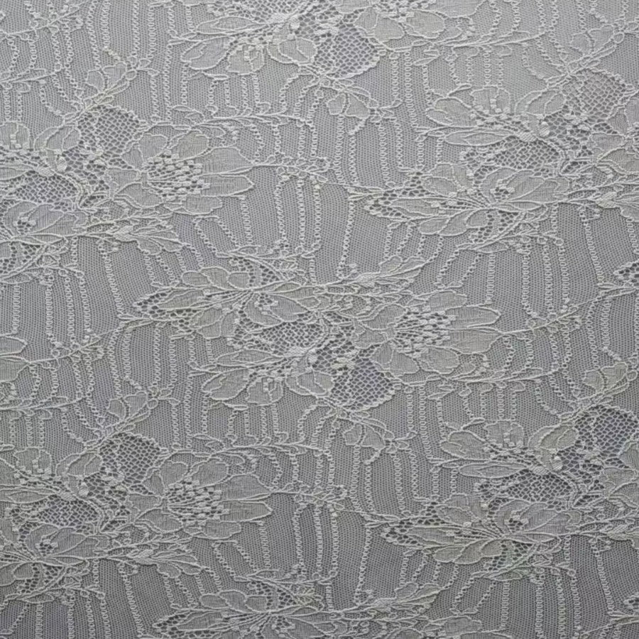 freedombeauty|Nylon Lace Fabric Connected Large Flower Elastic Full Wedding Dress Base Children's Dress Decoration Pocket T-Shirt