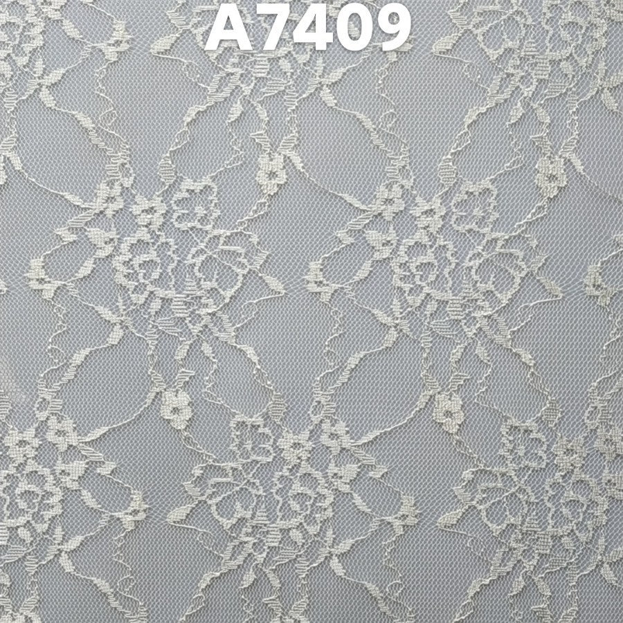 freedombeauty|Connected Small Flower Curve Elastic Lace Fabric Mesh Lace Trim Hollow Mesh Sexy Mesh Fabric