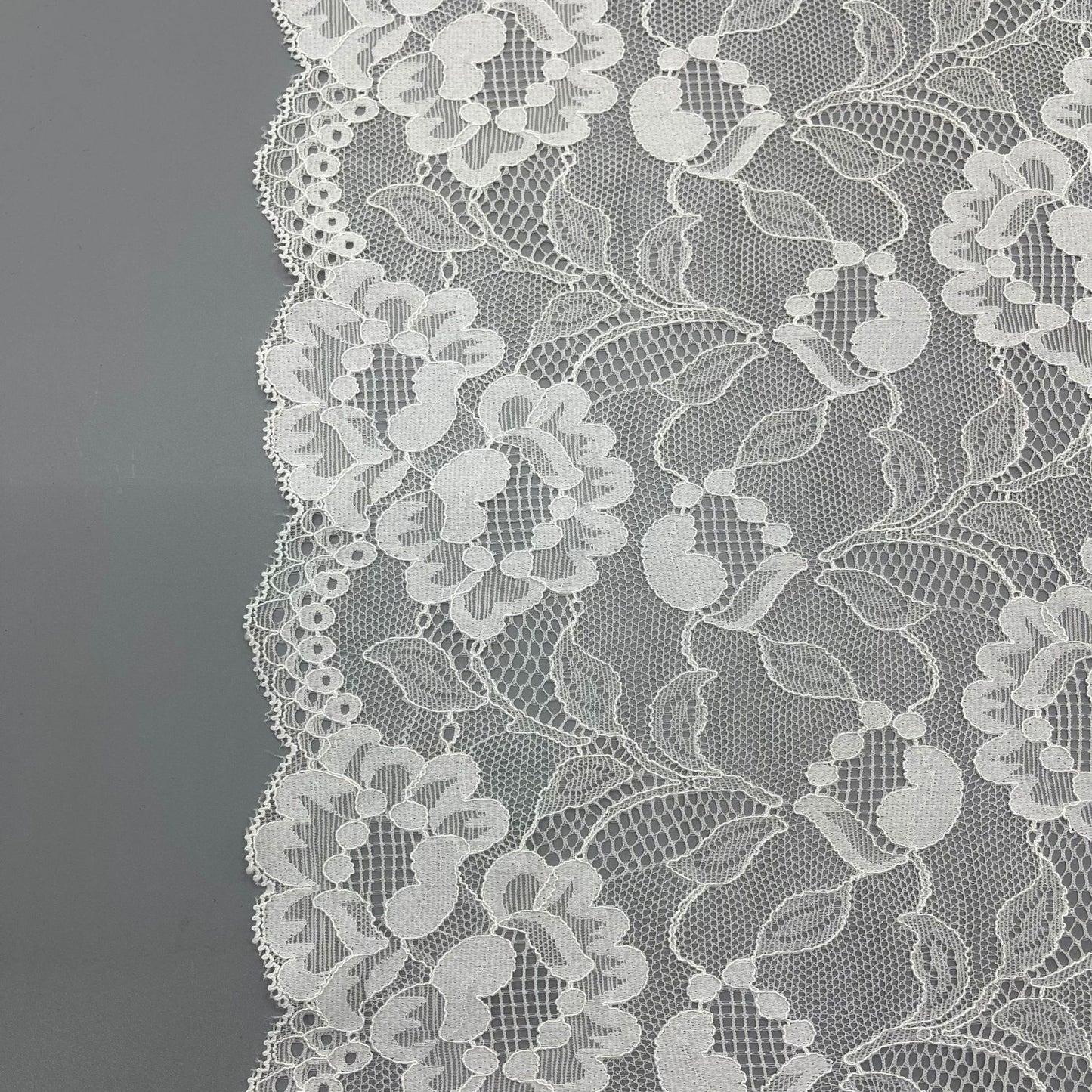 freedombeauty|22CM White Elastic Lace Trim Handmade Hollow Lace Wedding Dress Decoration Accessories Panty Lace