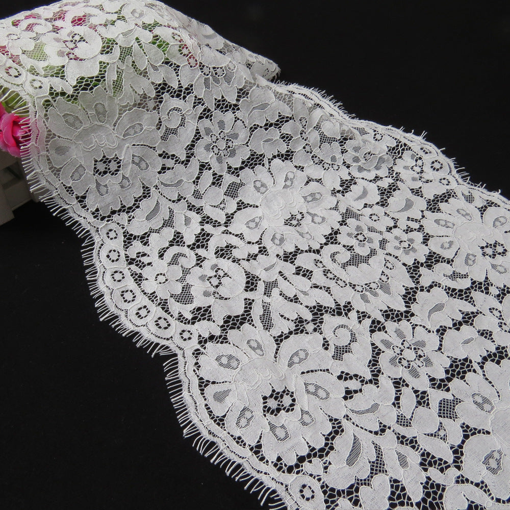 FREEDOMBEAUTY | 31cm brocade cotton strand thread eyelash lace, quality thick clothing accessories lace underwear children's lace