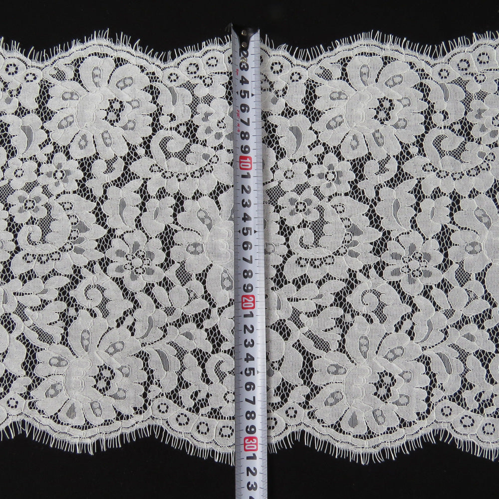 FREEDOMBEAUTY | 31cm brocade cotton strand thread eyelash lace, quality thick clothing accessories lace underwear children's lace