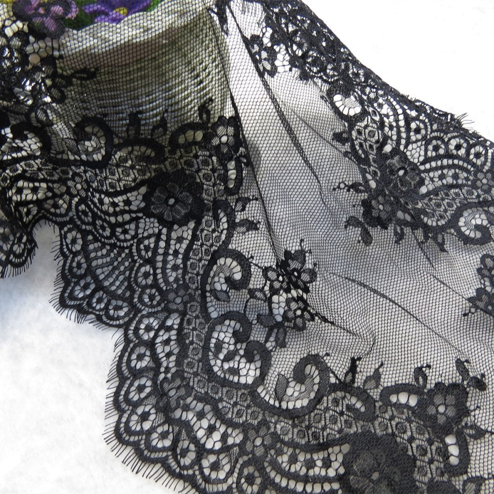 FREEDOMBEAUTY | 37cm new factory direct lace fabric, pajamas eyelash lace, wedding dress crochet lace