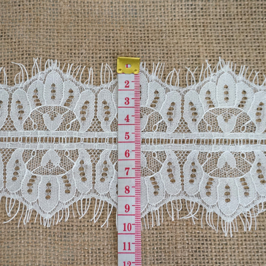 FREEDOMBEAUTY | 10cm Hot Sale Bilateral Eyelash Lace, Nylon Silk Eyelash Lace Clothing Accessories Lace