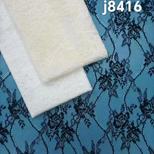 freedombeauty|Direct Supply Full Brocade Non-Elastic Large Peony Jacquard Lace Mesh Fabric for Underwear, Tops, Dresses, and Children's Clothing Hot Sale