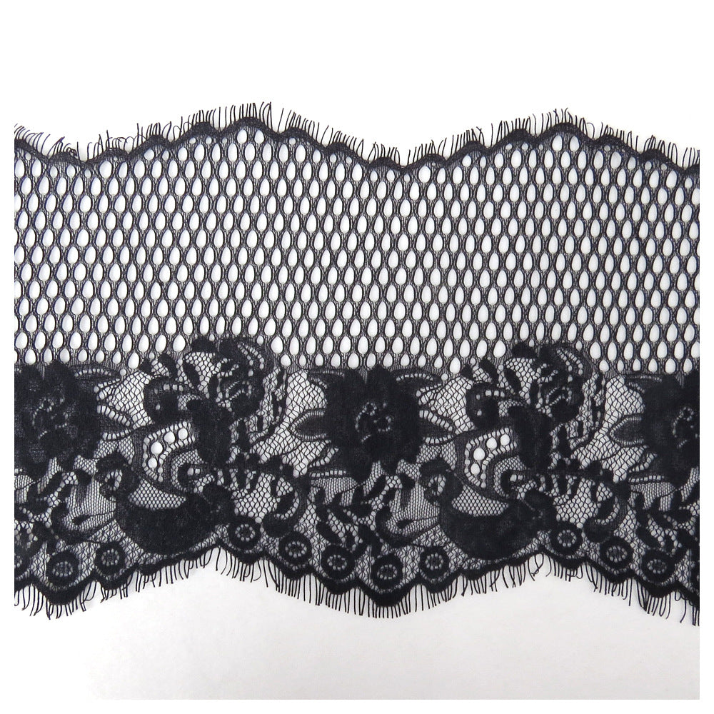 FREEDOMBEAUTY | 22cm Grid Flower Full Nylon Lace Lace Lace, Wedding Dress Clothing Lace