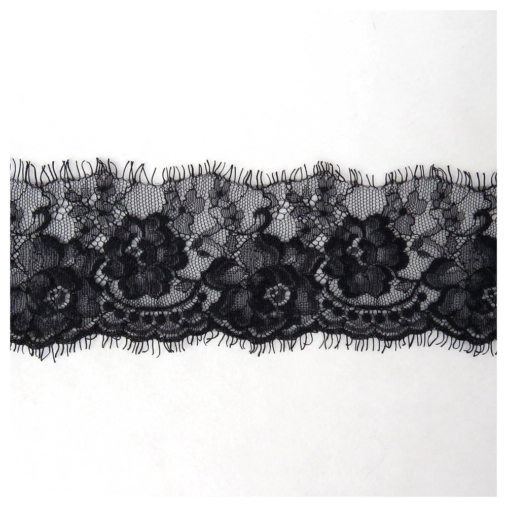 FREEDOMBEAUTY | Spot direct sales popular rose eyelash lace 8m wide non-elastic lace DIY clothing accessories