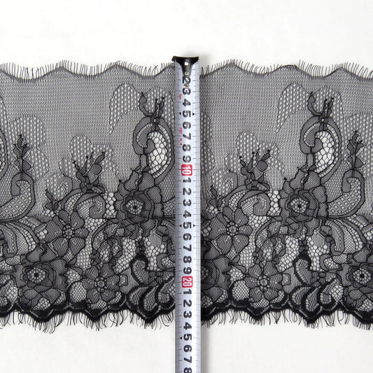 FREEDOMBEAUTY | 24cm hollow eyelash lace, casual clothing with eyelash lace, clothing warp knitted lace accessories