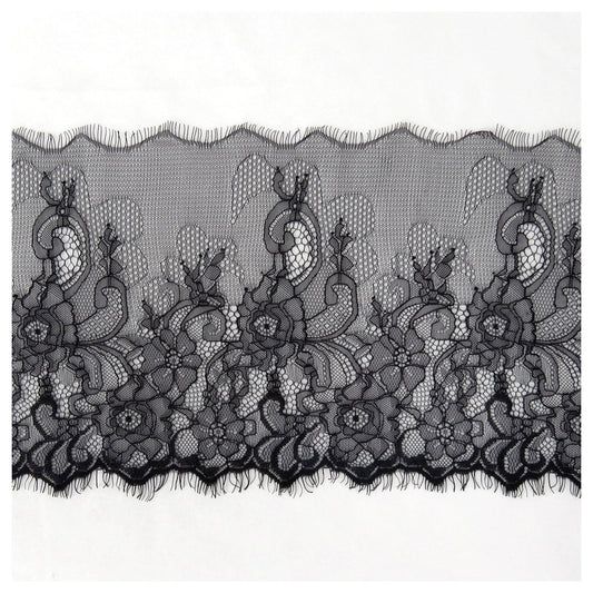 FREEDOMBEAUTY | 24cm hollow eyelash lace, casual clothing with eyelash lace, clothing warp knitted lace accessories