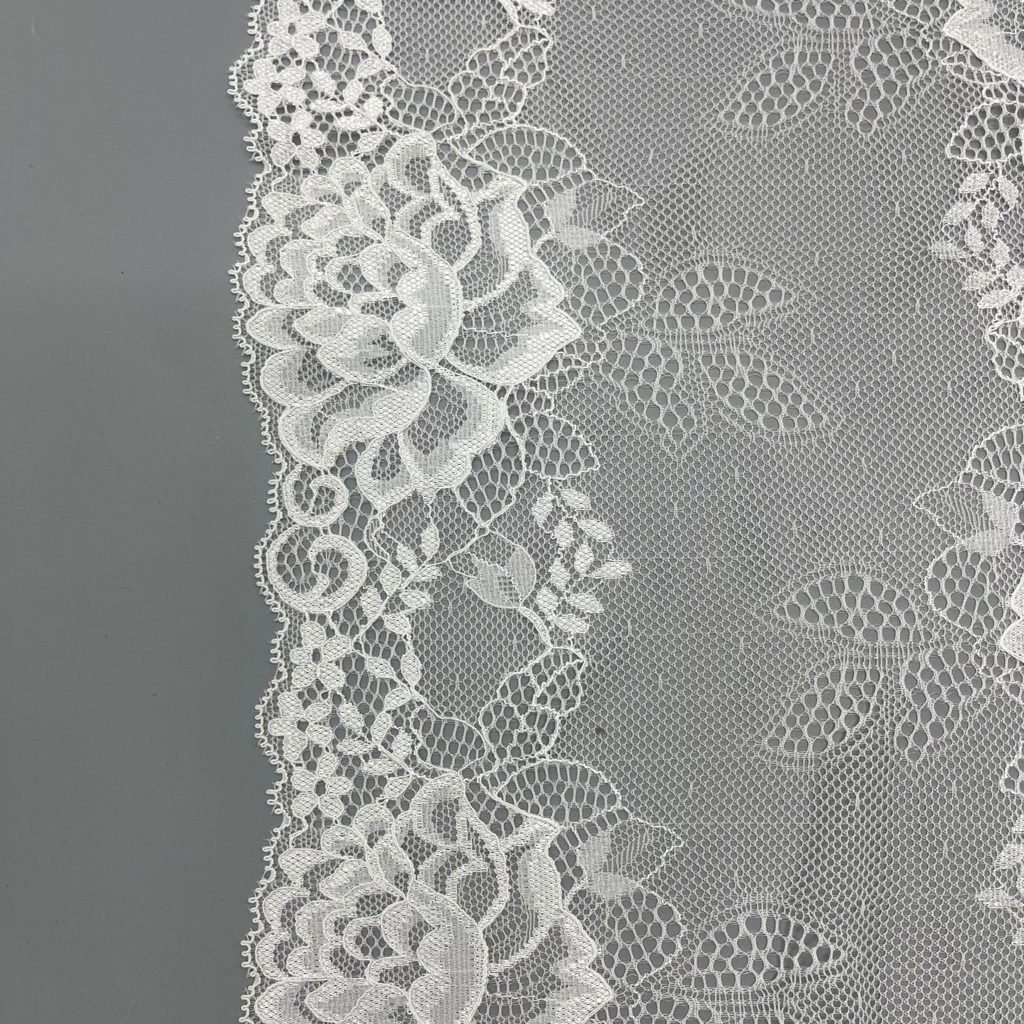 freedombeauty|21CM Lace Trim Rose Shape Elastic Lace Dense Pressed Design