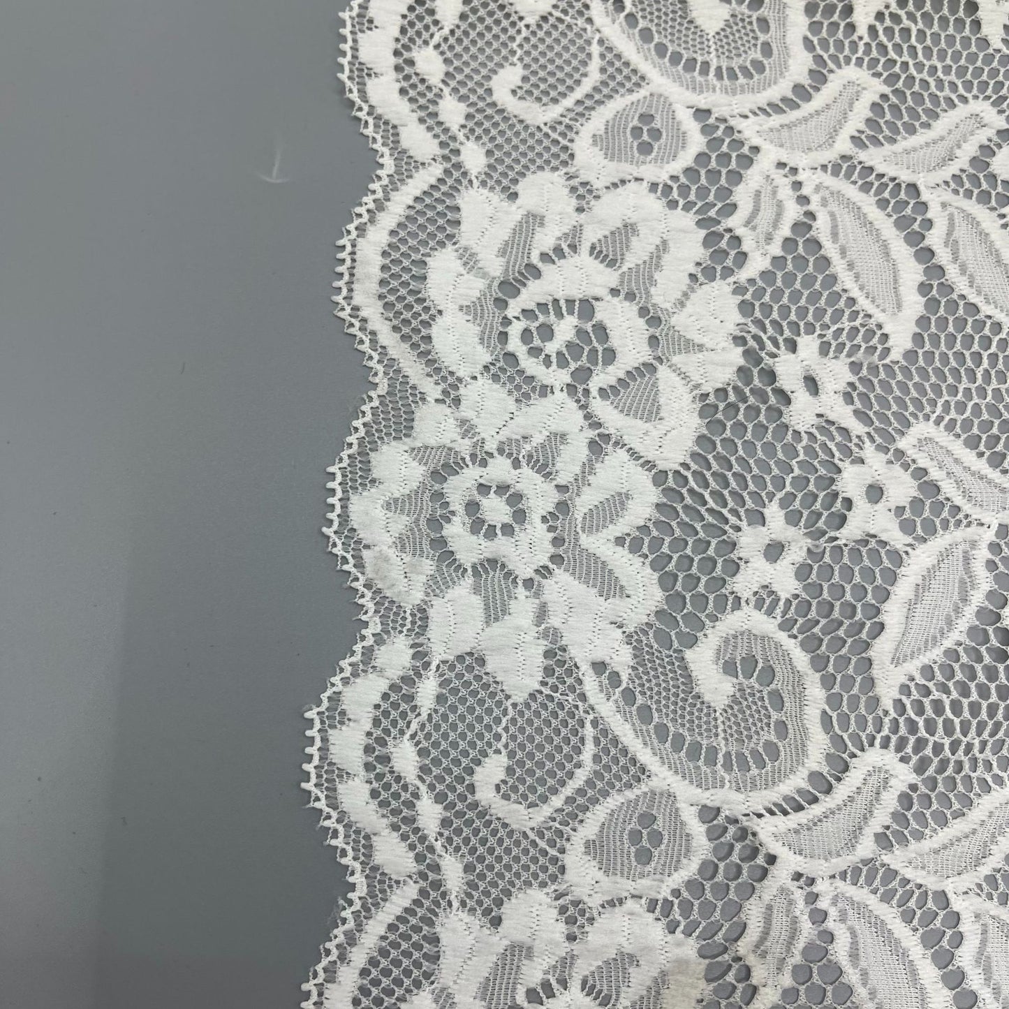 freedombeauty|20CM White Elastic Lace Trim Handmade Hollow Lace Wedding Dress Lingerie Decoration Accessories Lace