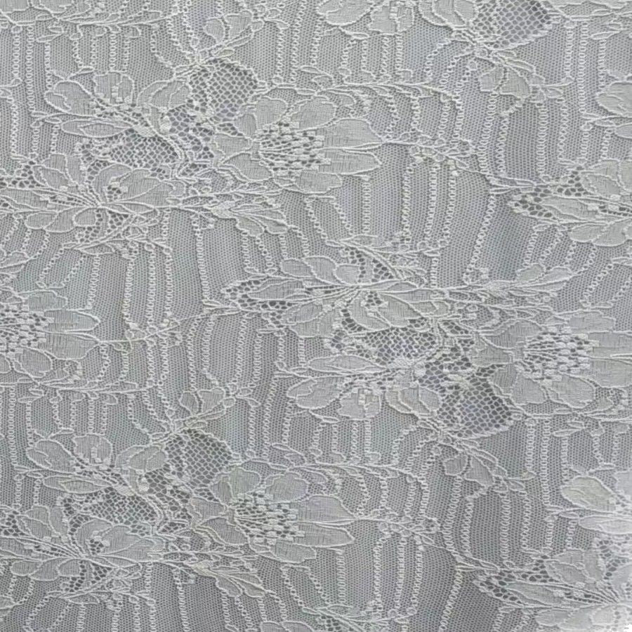 freedombeauty|Nylon Lace Fabric Connected Large Flower Elastic Full Wedding Dress Base Children's Dress Decoration Pocket T-Shirt