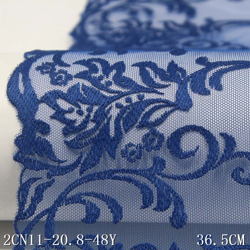【1pack】-Freedombeauty | Two Blue Two Specifications Mesh Polyester Thread Thorns Embroidery Lace Accessories Curtain Sofa Cushion Lace