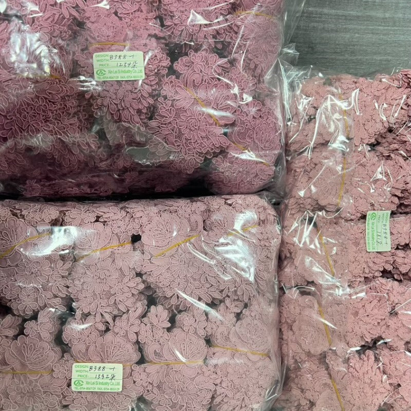 Freedombeauty | in Stock Color Flower Car Bone Thread Lace Flower Clothing Accessories Lace Flower