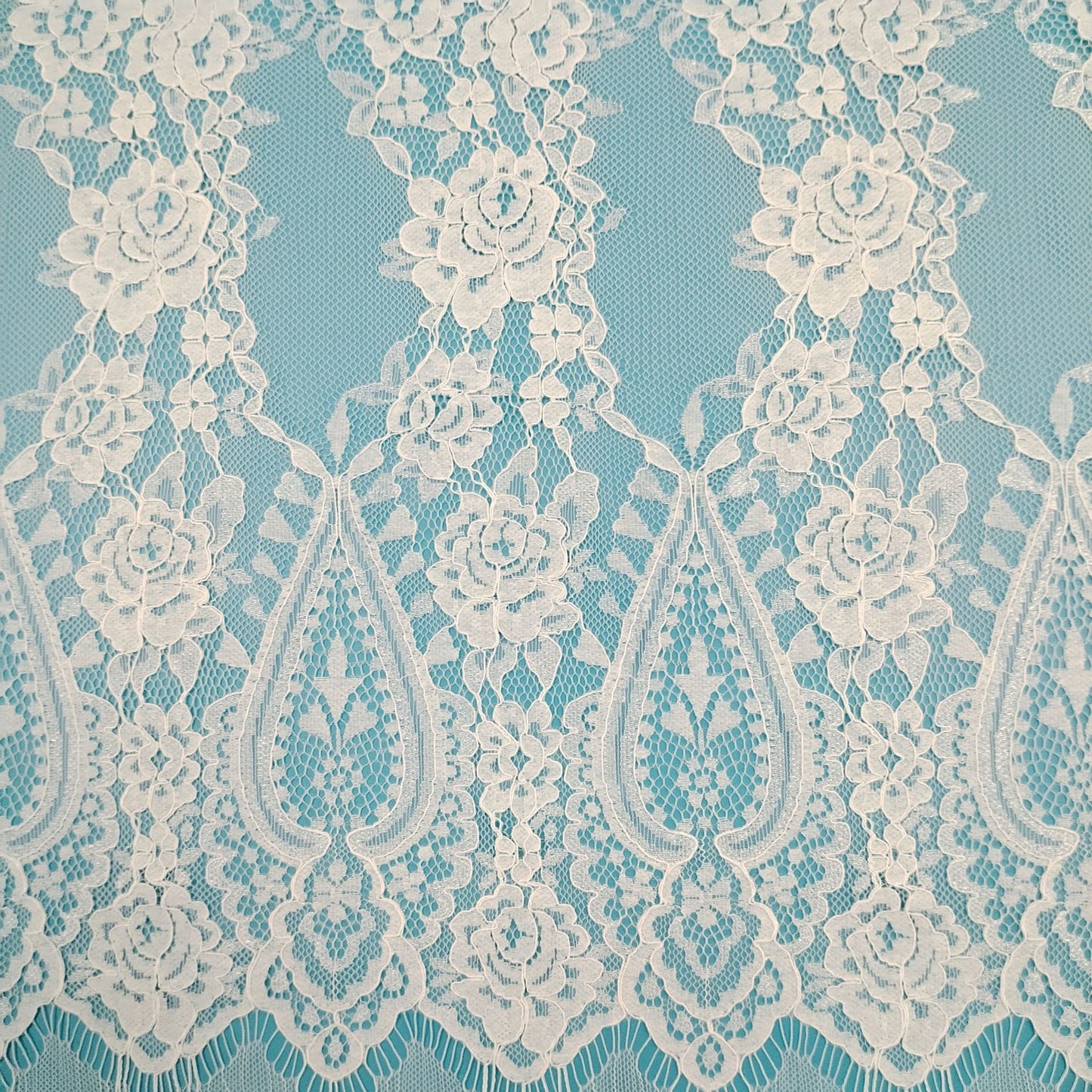 freedombeauty|Hot-Selling Cotton Lace Fabric Soft Skin-Friendly High Elasticity Classic Pattern Women's Wedding Dress Skirt Lace Fabric