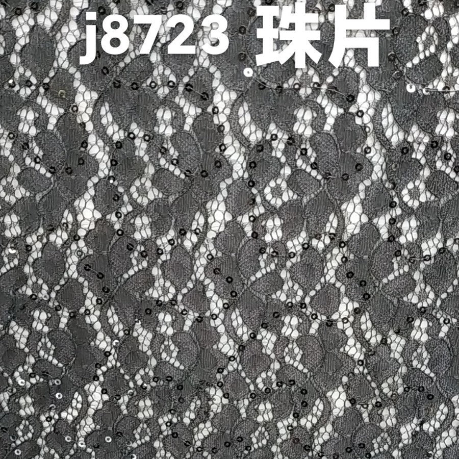 freedombeauty|Nylon Sequin Lace Fabric Full Pattern Lace Fabric Fashion Dress Wedding Dress Accessories Decoration