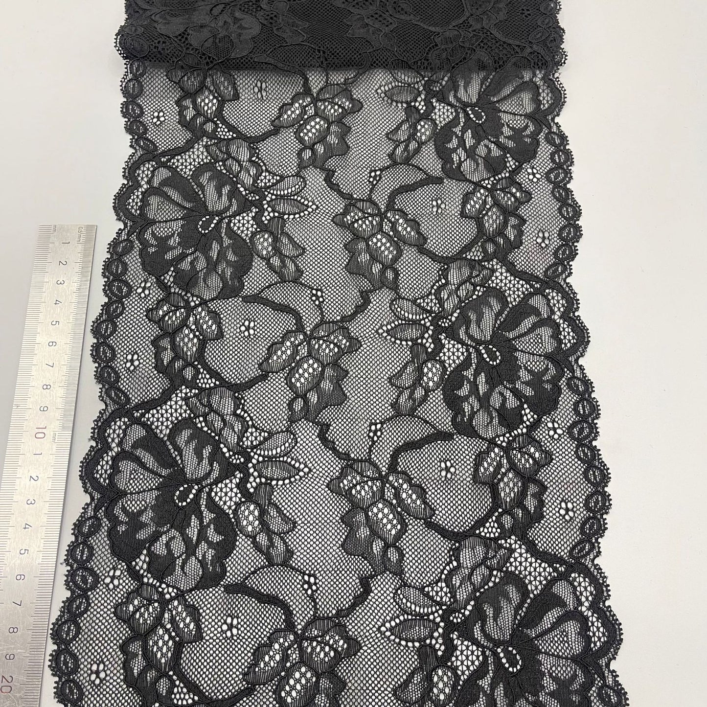 freedombeauty|22cm Wedding Dress Accessories High-Quality White Nylon Elastic Lace Hollow Trim Handmade