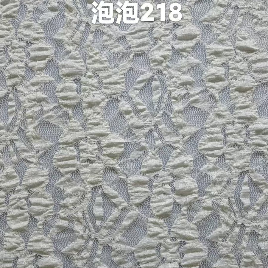 freedombeauty|Lace Bubble Fabric Embossed Hollow Mesh Lace Fabric Wedding Dress Lace Accessories Full Lace Fabric