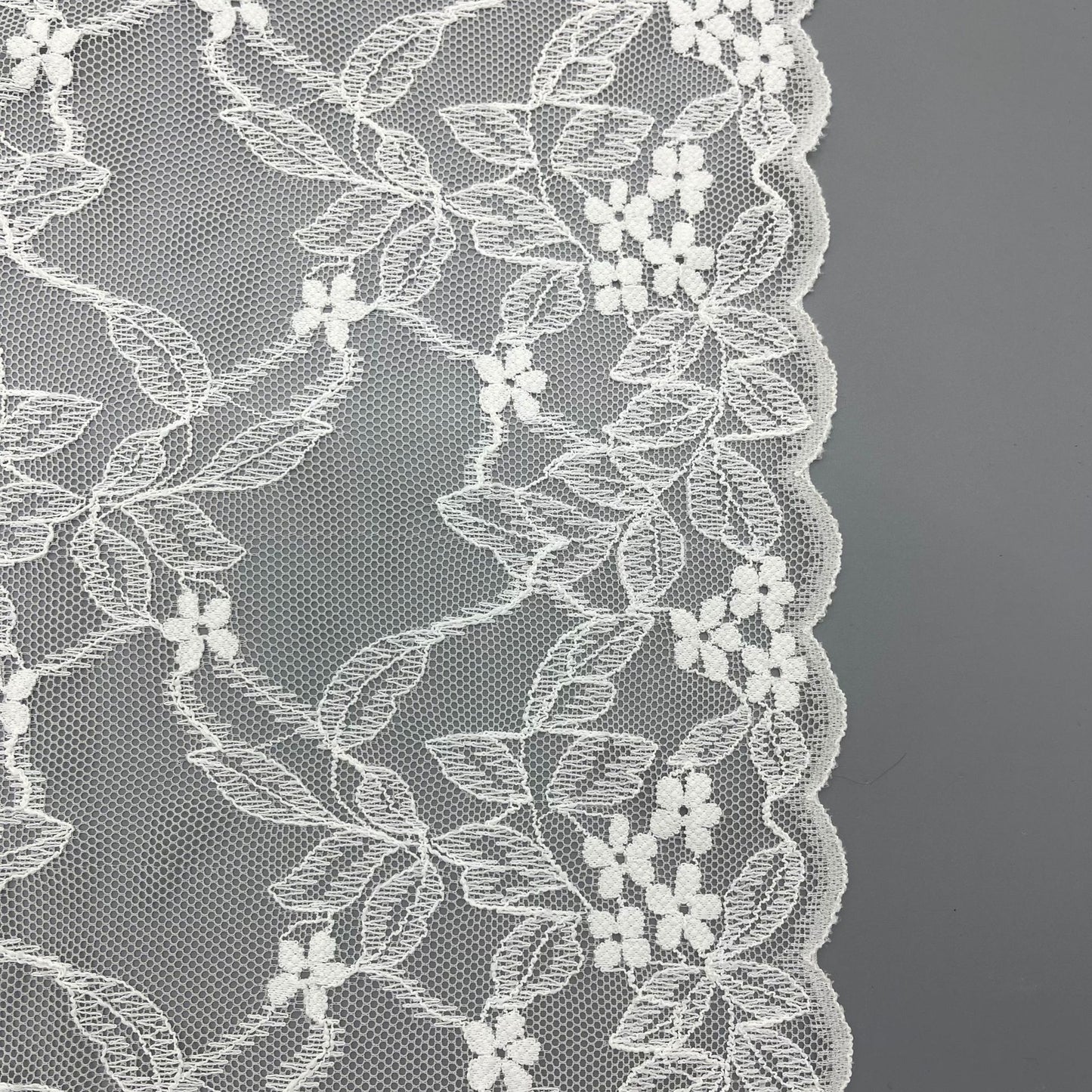 freedombeauty|21CM Nylon High Elastic Hollow Lace Fabric DIY Wedding Dress Trim Clothing Overlock