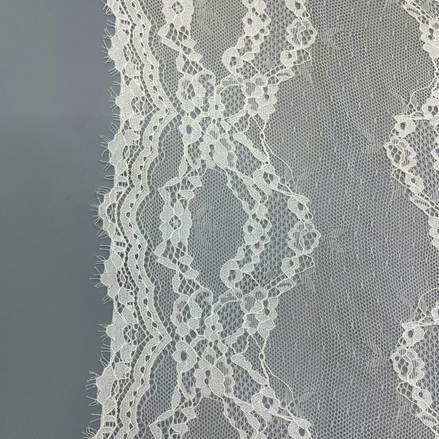 freedombeauty|23CM Elastic Eyelash French Style Supply Wedding Dress Accessories Lace Trim Suitable for Multiple Scene Decorations