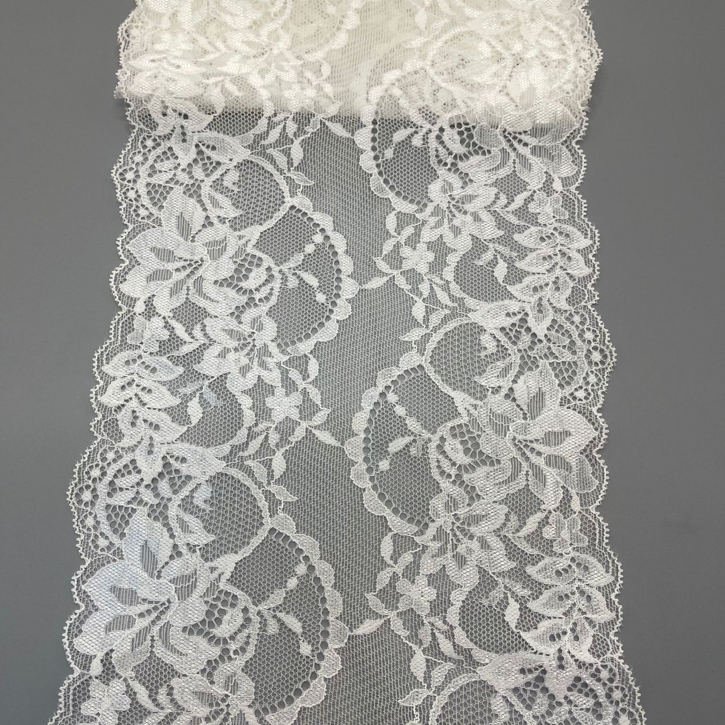 freedombeauty|18CM Lingerie Nylon Wedding Dress Lace White Elastic Lace Hollow Design Accessories DIY Lace Parts