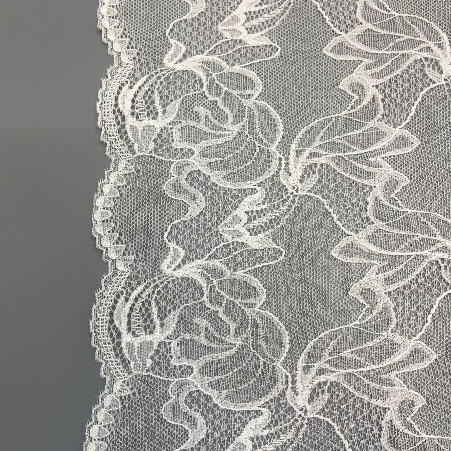 freedombeauty|23CM Handmade Wedding Dress Accessories White Elastic Lace Trim Hollow Design DIY Hollow Lace Trim